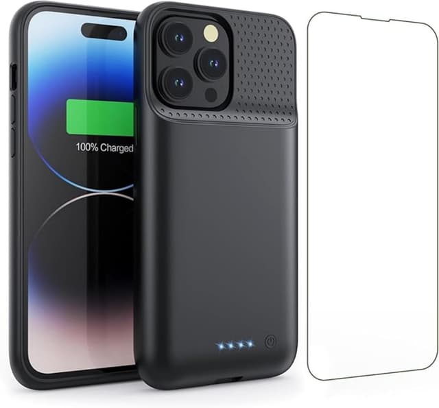 Detalle de Ekrist cover batteria ricaricabile per iPhone 14 Plus/14 Pro Max/13 Pro Max da 6,7" (power bank integrata)