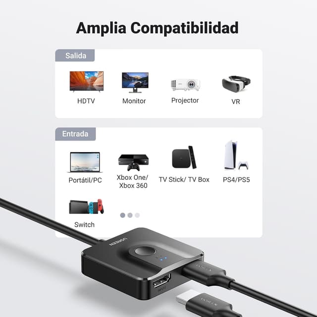 Thumbnail 4 de UGREEN HDMI Switch 4K 60Hz: Conecta tus dispositivos fácilmente