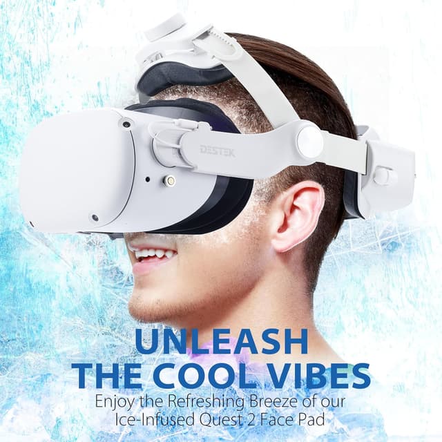 Detalle 2 de DESTEK Cooling Face Pad replacement for Oculus Quest 2