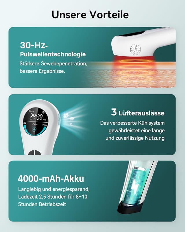 Thumbnail 2 de Orisary Kaltes Rotlicht Handgerät 4000 mAh