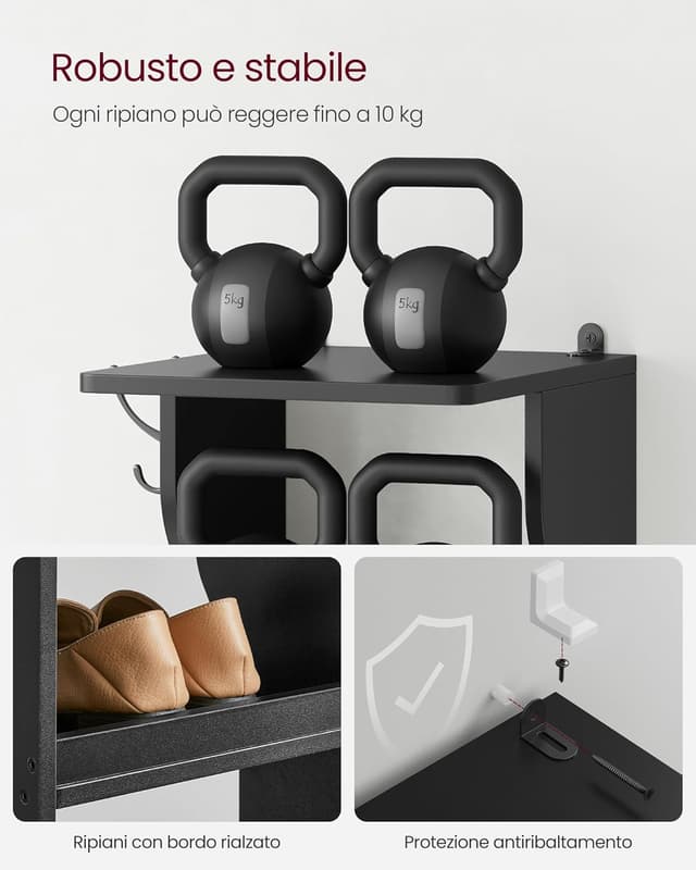 Thumbnail 6 de VASAGLE LBS200T16 scarpiera a 7 livelli