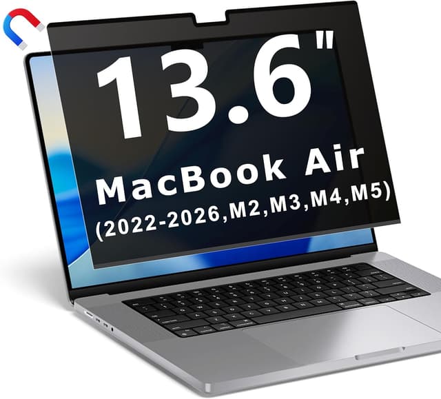 Thumbnail 6 de YBTFBG Magnetic Privacy Screen for MacBook Air 15-inch (2023–2026, M2–M5)