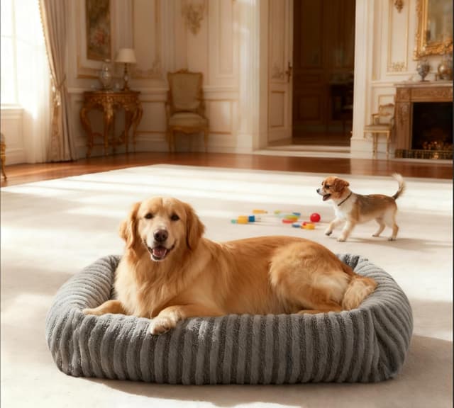 Detalle de Pawk Hundebett für große Hunde, 91 x 69 x 20 cm