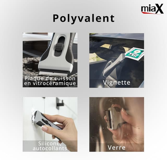 Detalle 2 de miaX Grattoir Plaque Vitrocéramique professionnel