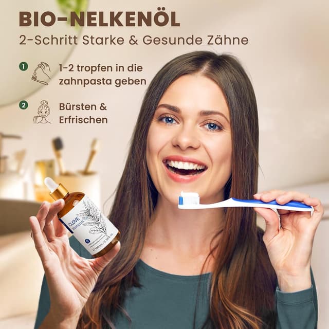 Detalle 2 de HIQILI Nelkenöl 100 ml ätherisches Öl