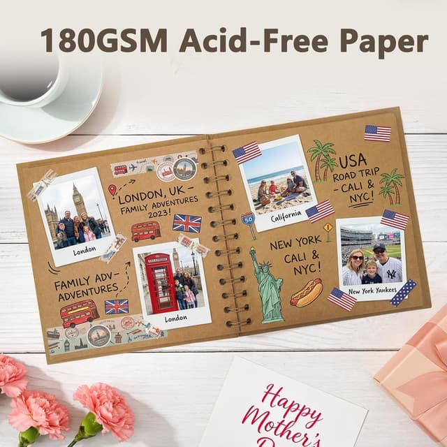 Thumbnail 3 de Vienrose Fotoalbum 28,5 x 20,5 cm DIY