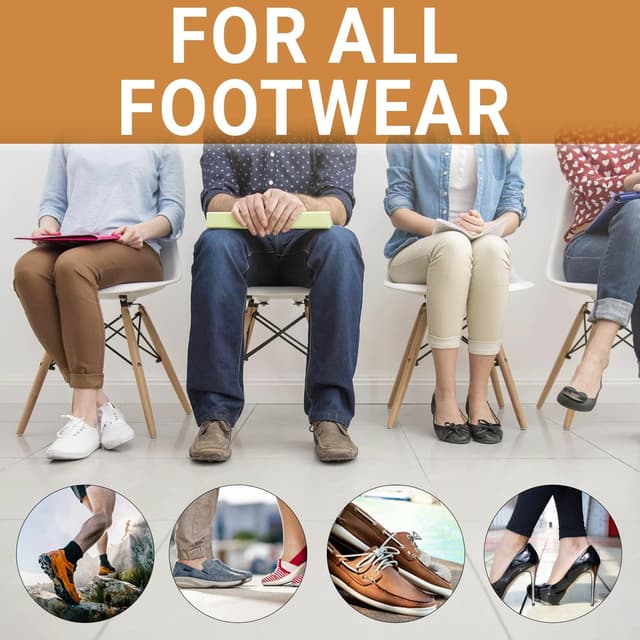 Detalle de FADII long-handled shoe horn (45cm + 22cm) – pack of 2