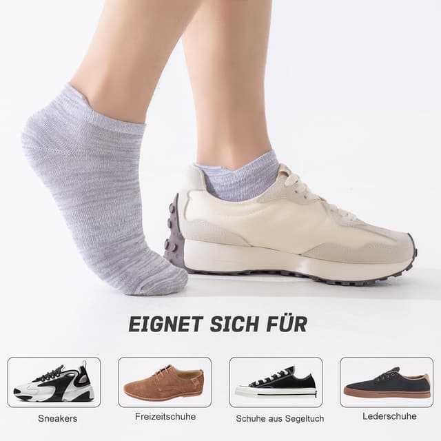 Thumbnail 5 de Niorasen Bambus Sneaker Socken 6 Paar 37-46