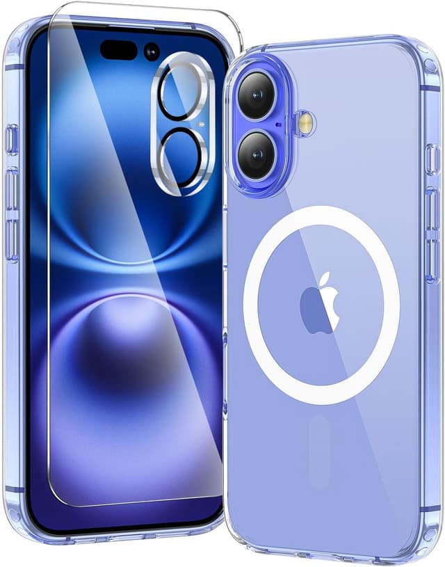 Detalle de toushion 3 in 1 iPhone 16 Case Clear 6.1