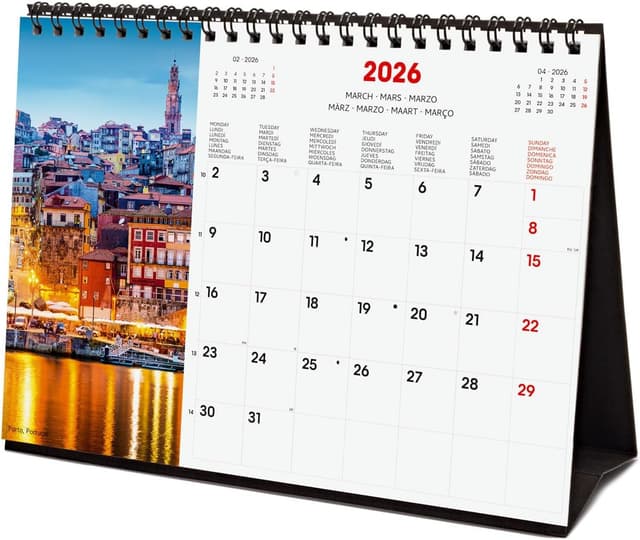 Detalle 2 de Finocam Calendario da tavolo 2026 mensile 🗓