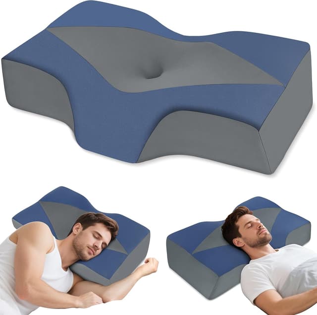 Detalle de Hypuno Orthopädisches Memory Foam Kopfkissen 2 Höhen
