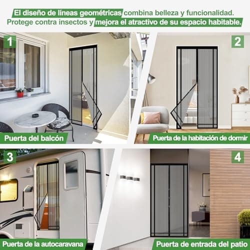 Thumbnail 2 de Sekey 140x220cm mosquitera magnética para puerta