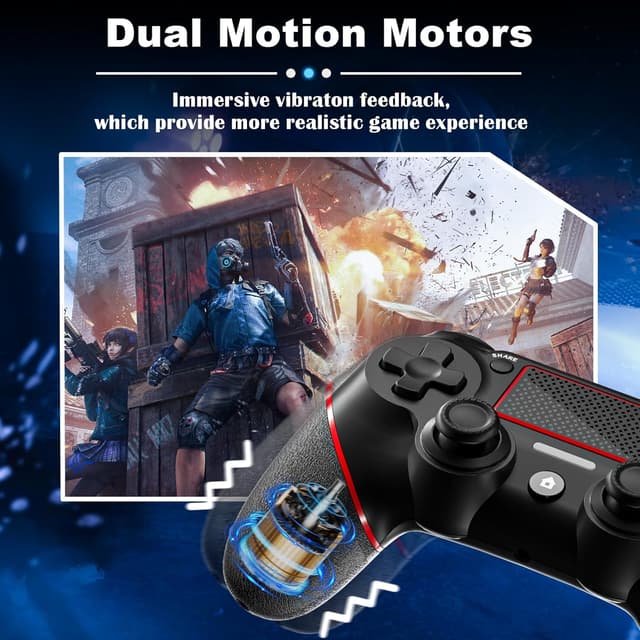 Detalle 2 de CHEREEKI PS4 Wireless Controller