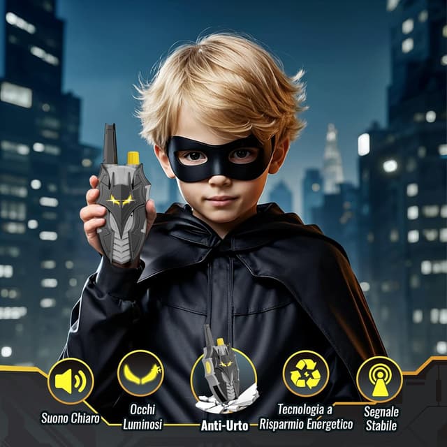 Detalle 2 de Walkie talkie bambini pipistrello 2000FT