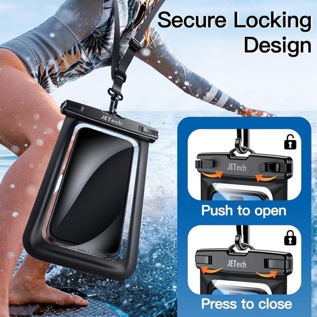 Detalle 2 de Custodia impermeabile JETech per smartphone 7,2