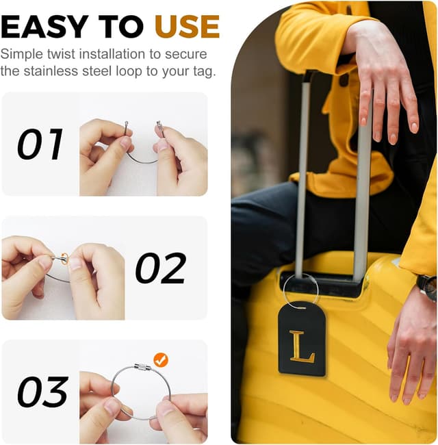 Thumbnail 3 de Gloppie Kofferanhänger 4er Set