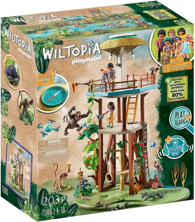 Imagen de PLAYMOBIL Wiltopia Centro di osservazione Animali 203 pezzi en OfertitasTOP