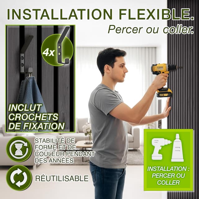 Thumbnail 4 de TRESKO panneaux acoustiques 120 x 60 cm