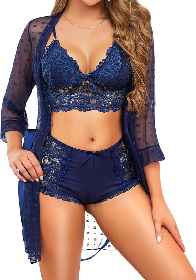 Imagen de Conjunto de lencería RSLOVE 3 piezas en OfertitasTOP