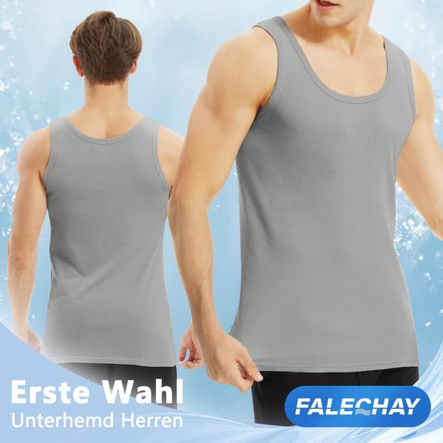 Thumbnail 1 de Falechay Unterhemd Herren Tank Top 5er Pack