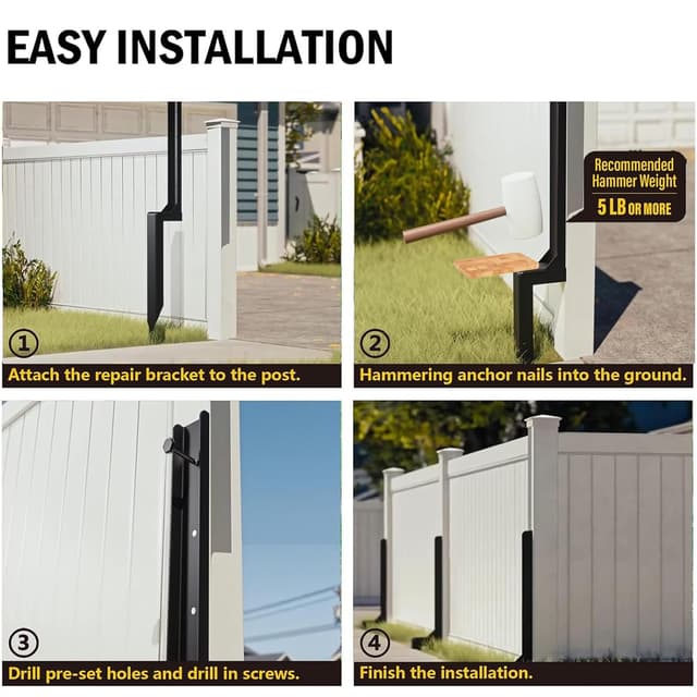 Thumbnail 6 de Anmas Power Heavy Duty Fence Post Repair Stake 33.6