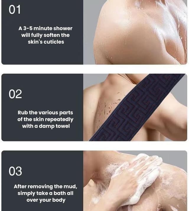 Thumbnail 5 de Exfoliating Back Scrubber 95cm for Shower