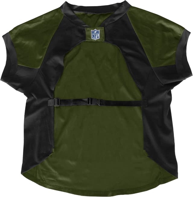 Detalle de Littlearth NFL Valor Pet Stretch Jersey in Military Green Dazzle