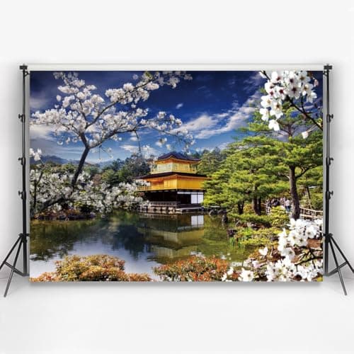 Thumbnail 2 de Aoihrraan 1,5×1 m Japanischer Tempel Hintergrund