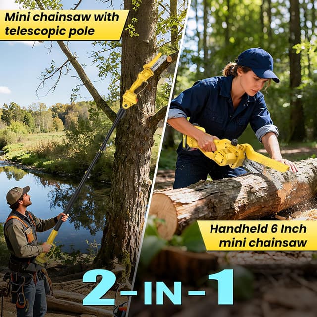 Thumbnail 1 de Motosega a batteria telescopica 2-in-1