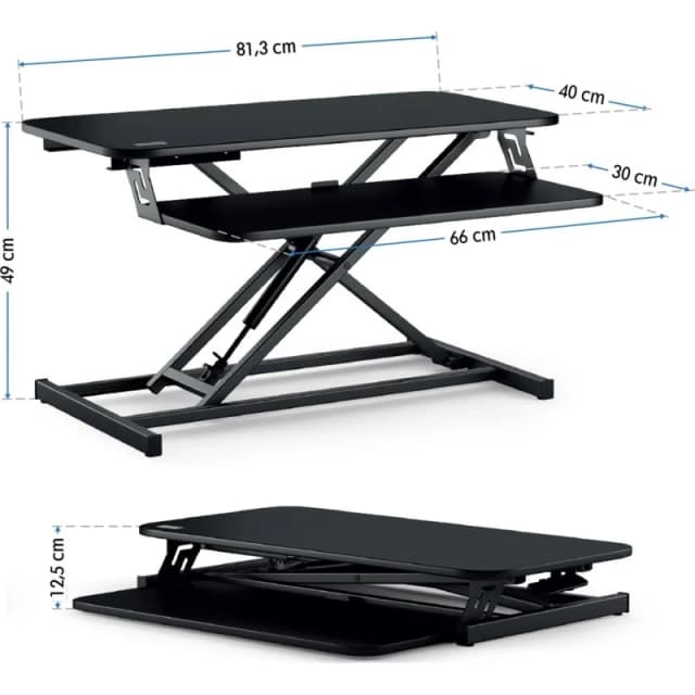 Detalle de SENSE7 Convertidor 81,3×40 cm soporte portátil portátil ordenador portátil workstation portátil