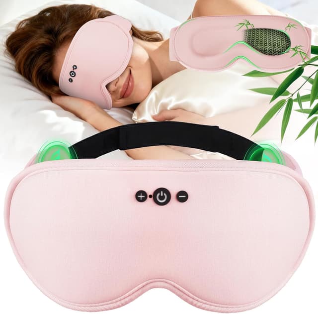 Detalle de MUSICOZY Sleep Mask Headphones (Bluetooth 5.4) with Bamboo Cotton Eye Mask