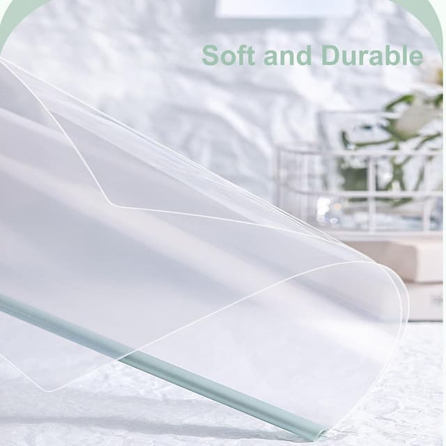 Detalle de 10pc Sliding Bar Report Covers (A4) – Clear Transparent Green Polypropylene File Cover for School & Office