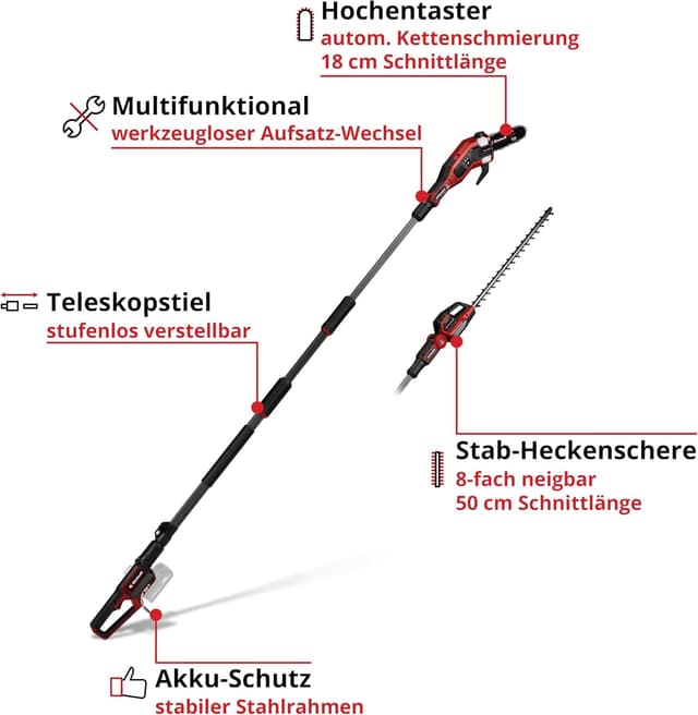 Detalle 2 de Einhell GP-HC 18/5020 Li T BL-Solo Akku-Multifunktionswerkzeug