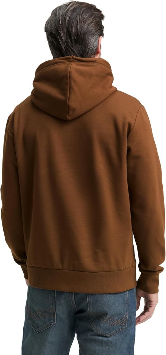 Detalle de TOM TAILOR Herren Hoodie Sweatshirt mit Logo-Print und Kängurutasche