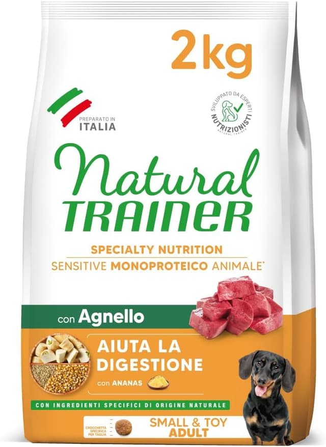 Detalle de Trainer Natural Trainer Sensitive senza glutine con agnello per cani adulti – 2 kg