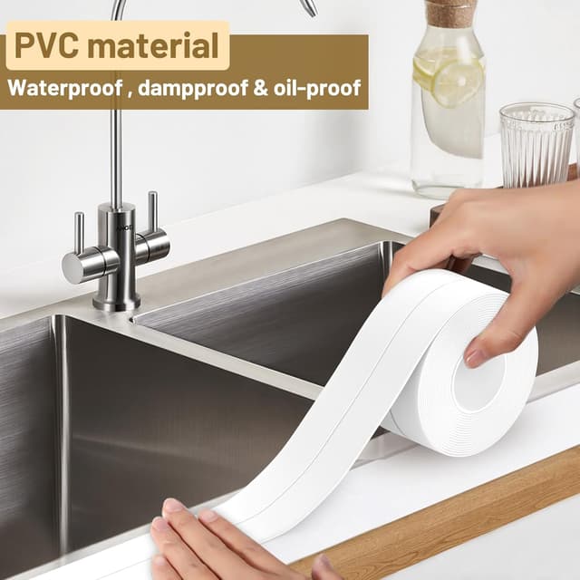 Thumbnail 4 de Fixmend Bath Sealant Strip 126in for Bathroom