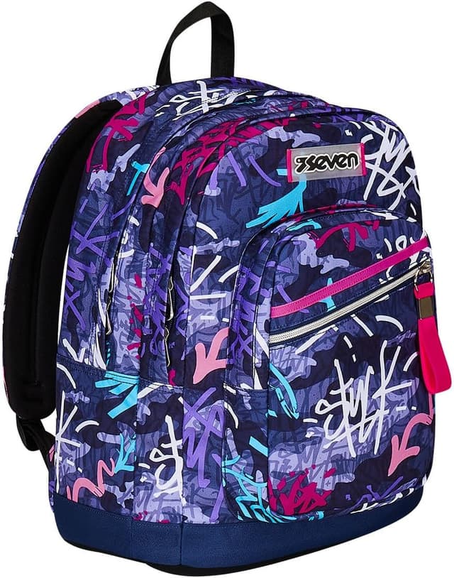 Detalle 2 de Zaino Seven New Fit Seven Rucksack: 33 litri, doppio scomparto e tasca per borraccia