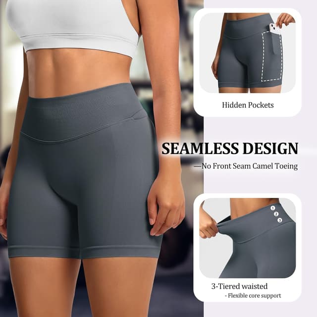 Thumbnail 2 de POWERASIA Workout Impact Shorts Tummy Control