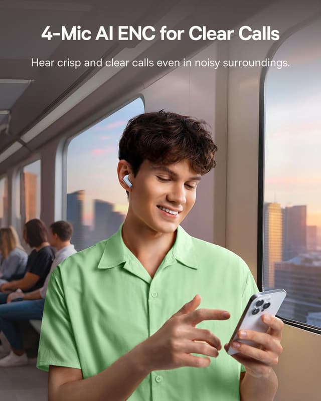 Thumbnail 6 de Baseus EP10 NC in-ear Bluetooth headphones with -43 dB ANC and 4-mic AI calls