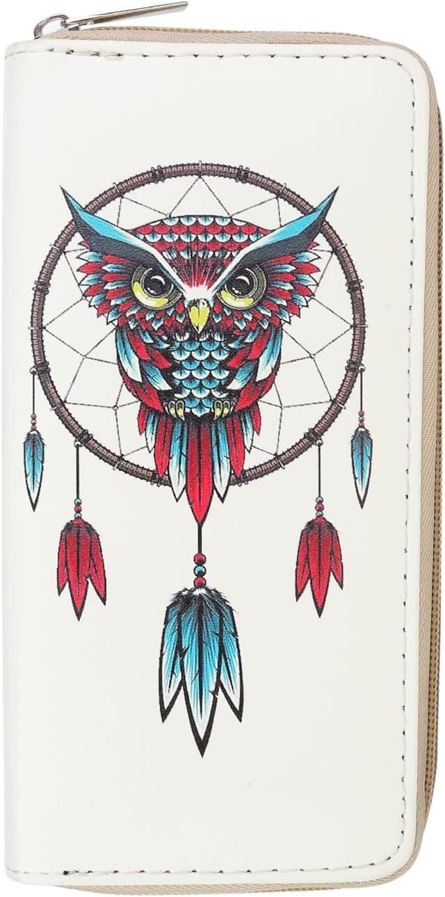 Detalle 2 de DonDon Portafoglio gufo 19 cm beige