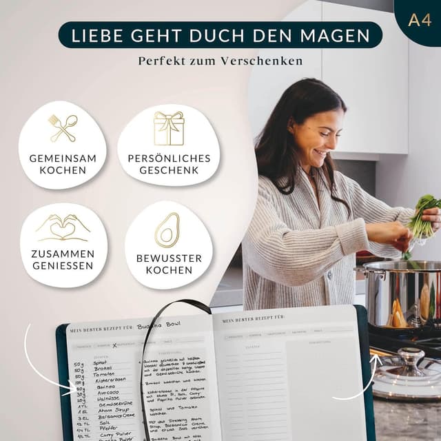 Thumbnail 2 de Lebenskompass Rezeptbuch A4 100 Rezepte