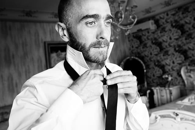 Thumbnail 6 de DonDon cravatta stretta 6 cm cotone