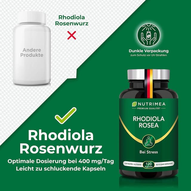 Detalle 2 de Rhodiola Rosea Kapseln Hochdosiert 3% Salidrosid