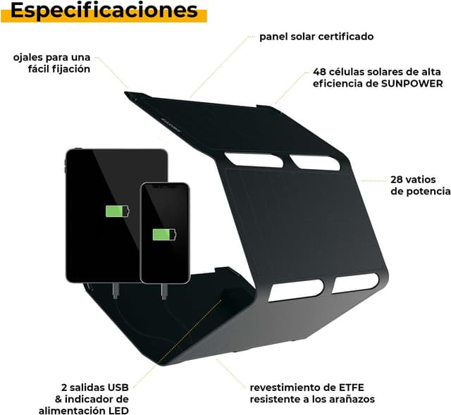 Thumbnail 1 de Sunnybag SUNBOOSTER 28 🌞 Cargador Solar Plegable y Resistente
