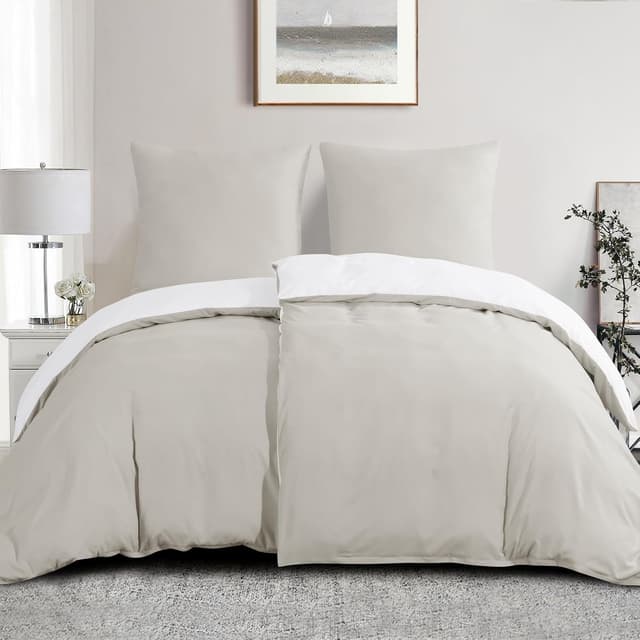 Detalle 2 de Aisbo Bettwäsche 135x200 4-teilig Beige