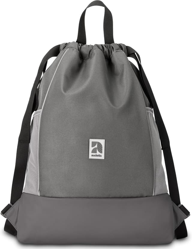 Detalle de AUDETIC Sacca sportiva con coulisse 10 litri impermeabile per scuola, palestra e spiaggia