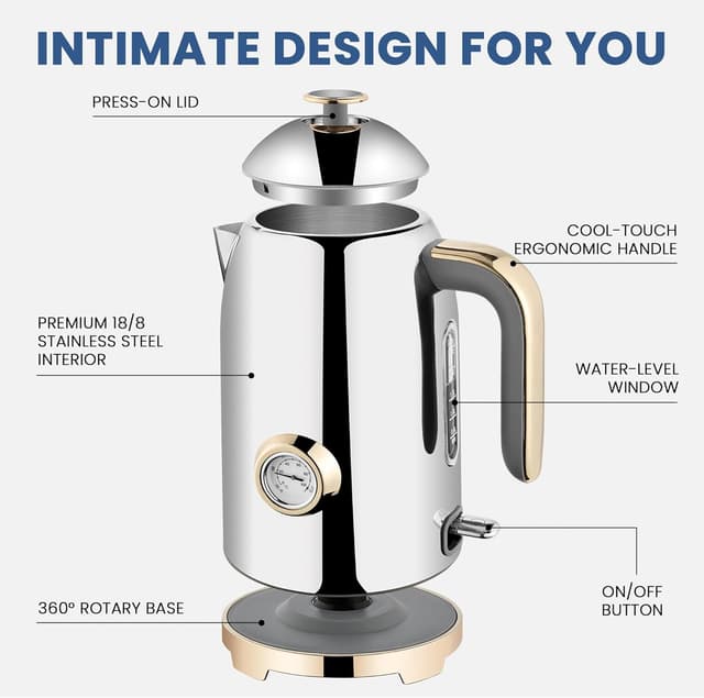 Thumbnail 1 de SUSTEAS Electric Kettle 57oz Fast 1500W