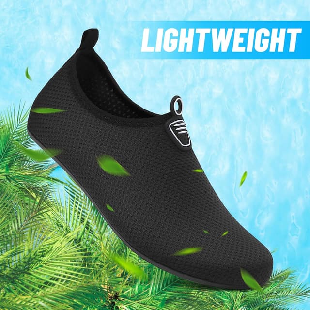 Detalle de sportvibe Beach Water Shoes for Men & Women – breathable quick-dry slip-on aqua shoes
