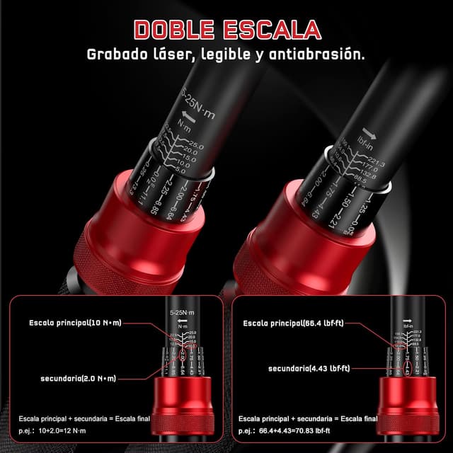 Thumbnail 5 de HYCHIKA Juego 13 Llaves Dinamométricas 5-25 Nm