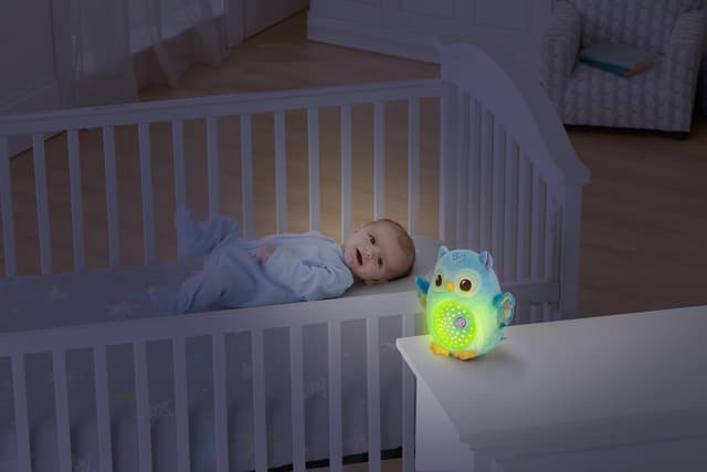 Detalle de VTech Baby Twinkle Lights Owl soothing toy with nature sounds, white noise and songs (English version)